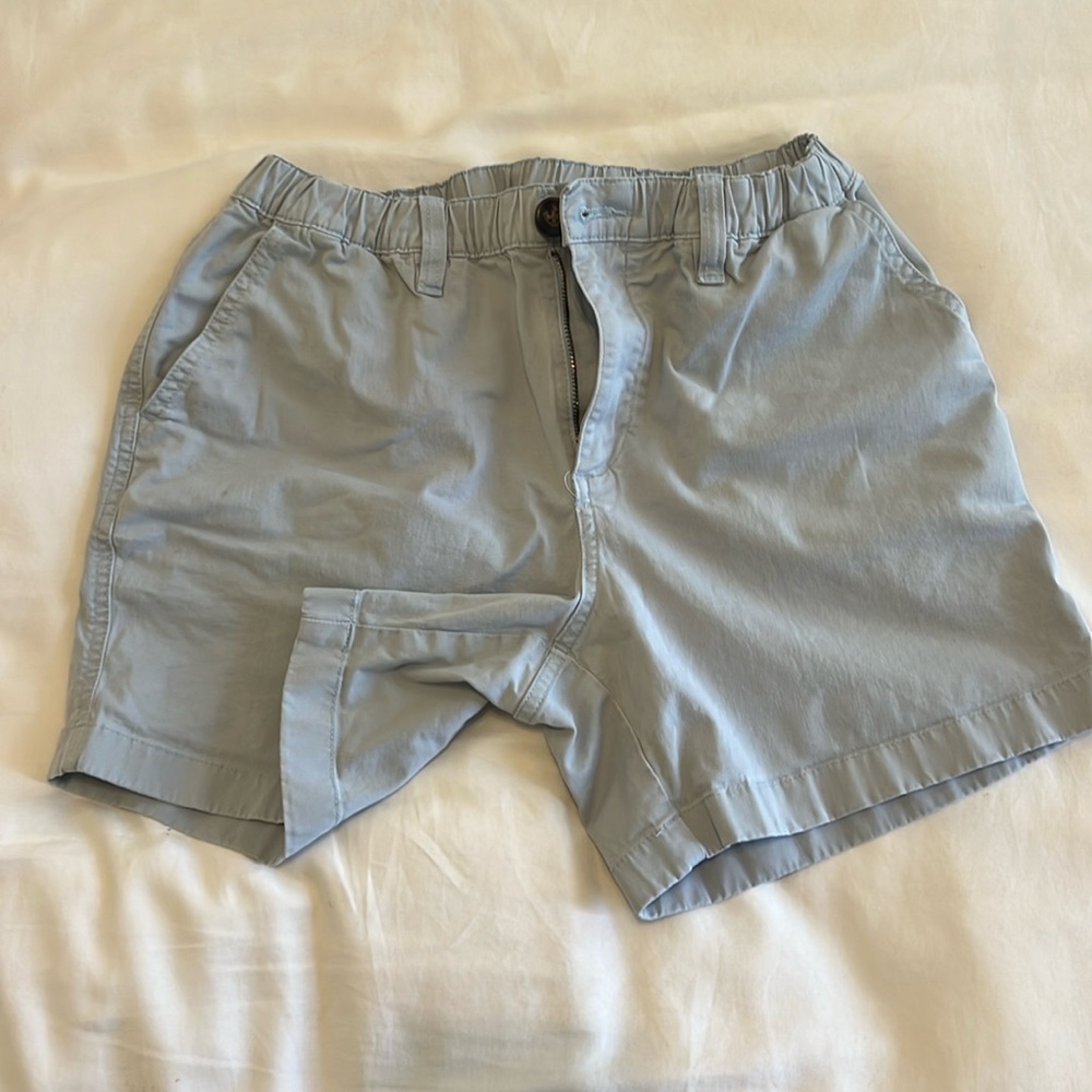 Chubbies boomshakalaka twill shorts size small hazy blue.
